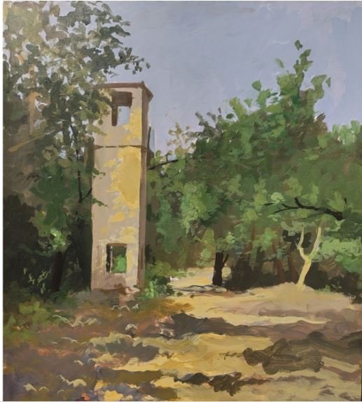 A abandoned building